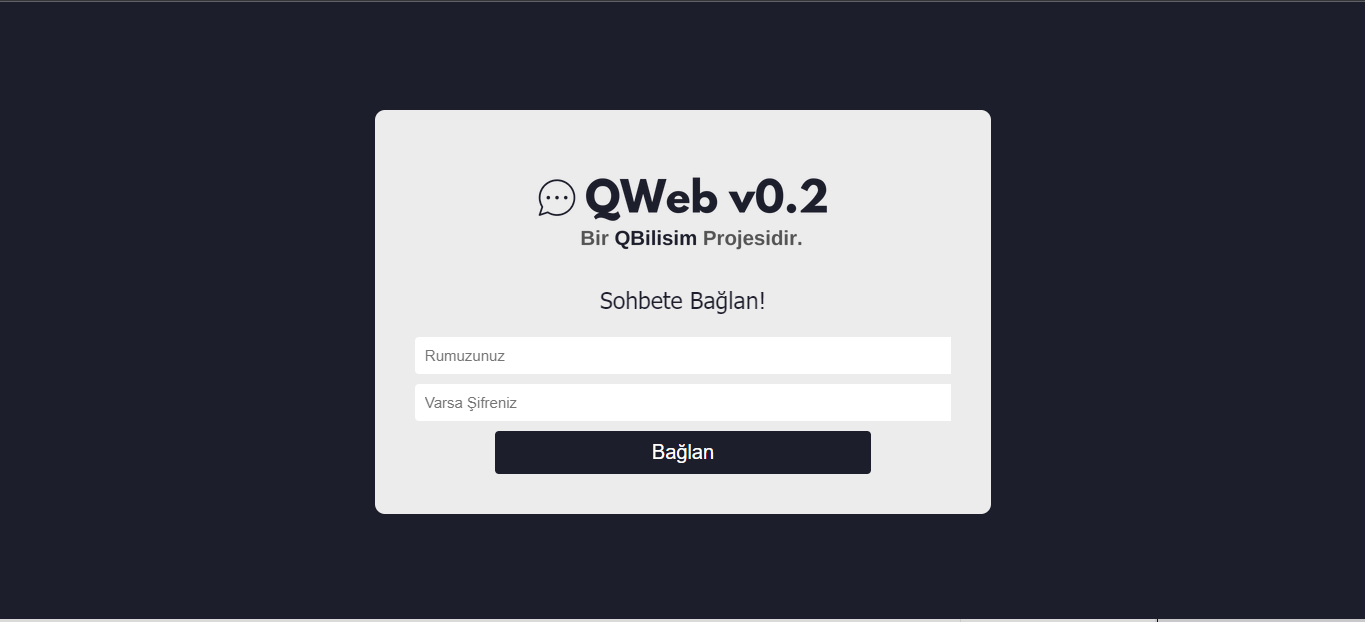 QWeb Giriş Alanı